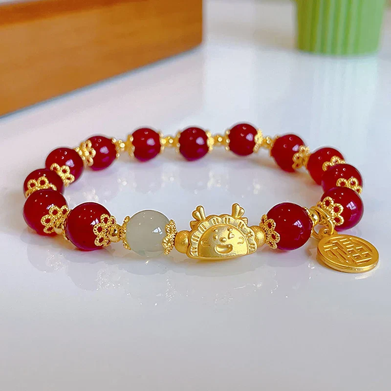 Simple Green Popcorn Beaded Crystal Bracelet for Women - Image 20